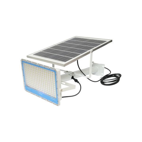 Led прожектор 400w, 6500k със соларен панел 28w дистанционно и батерия