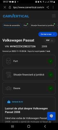 Vând Volkswagen Passat  B6 2008