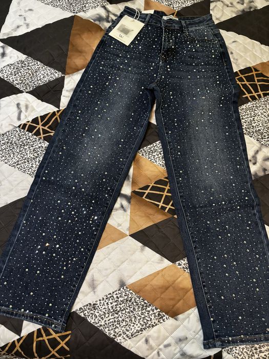 Дънки с камъни  !Нови!-Л размер