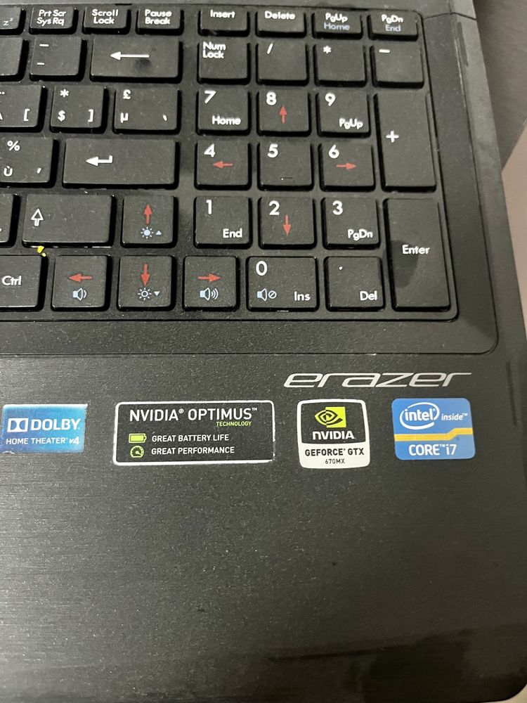 Laptop medion erazer gaming