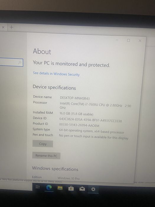 Lenovo X1 Carbon 5th Gen - Kabylake
