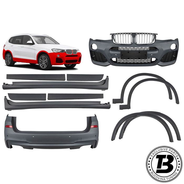 Pachet Exterior compatibil cu BMW X3 F25 X3M Design