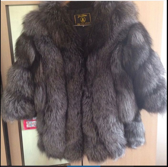 Чернобурка шуба модная