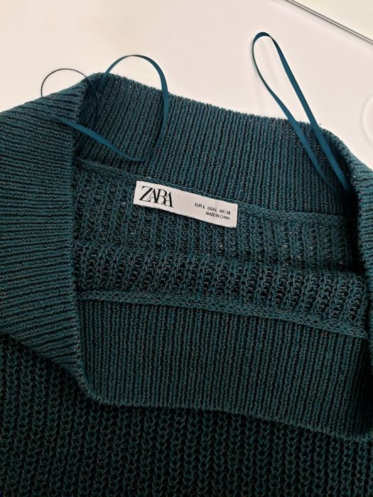 Pulover tricot Zara verde