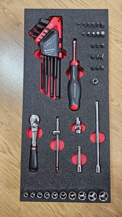 Facom - Modul spuma 1/4 set 46 piese