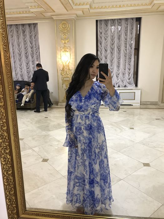 Очень красивое платье в стиле диор (из ткани диор 1в1)