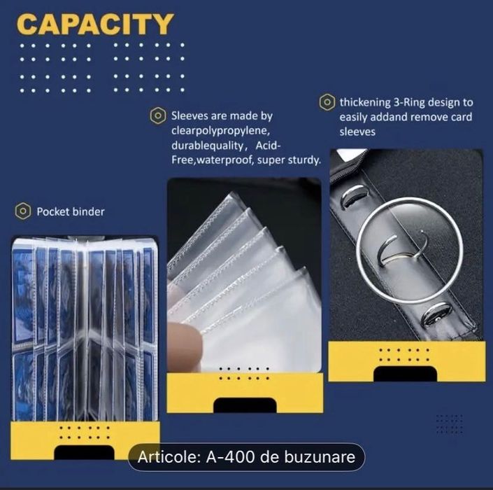 Album YU-GI-OH 400 buzunare