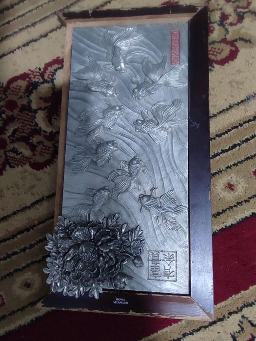 Панно Royal Selangor Goldfish and Peony Plaque. панно Royal Selangor G