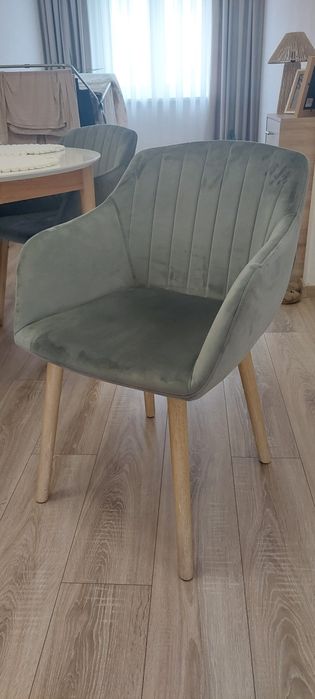 Scaune gri catifea - Jisk