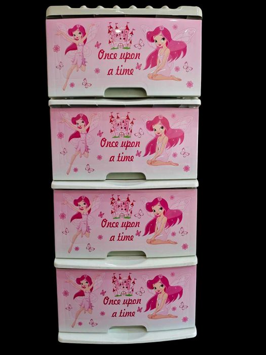 Розов Пластмасов шкаф за детска стая! Детско обзавеждане! За момиче