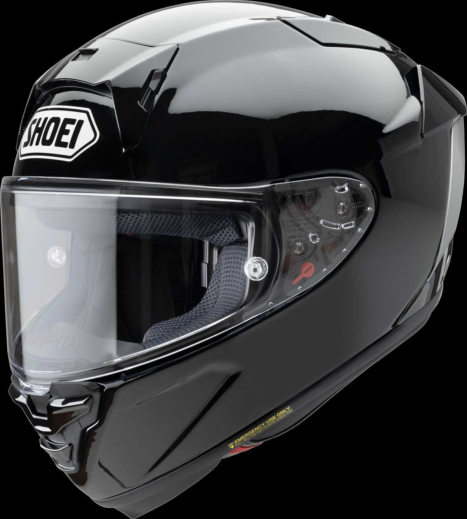 Каска Shoei X-SPR Pro черна мат/гланц бял гланц Мото Мотор Писта