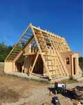 Case pe structura de lemn