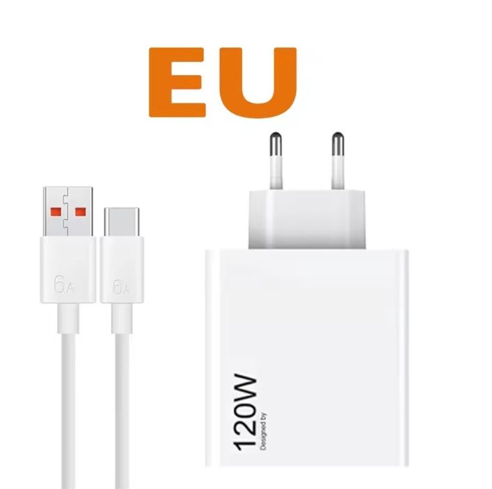 Încarcator ORIGINAL  XIAOMI Gan 120W + Cablu 6 Amperi