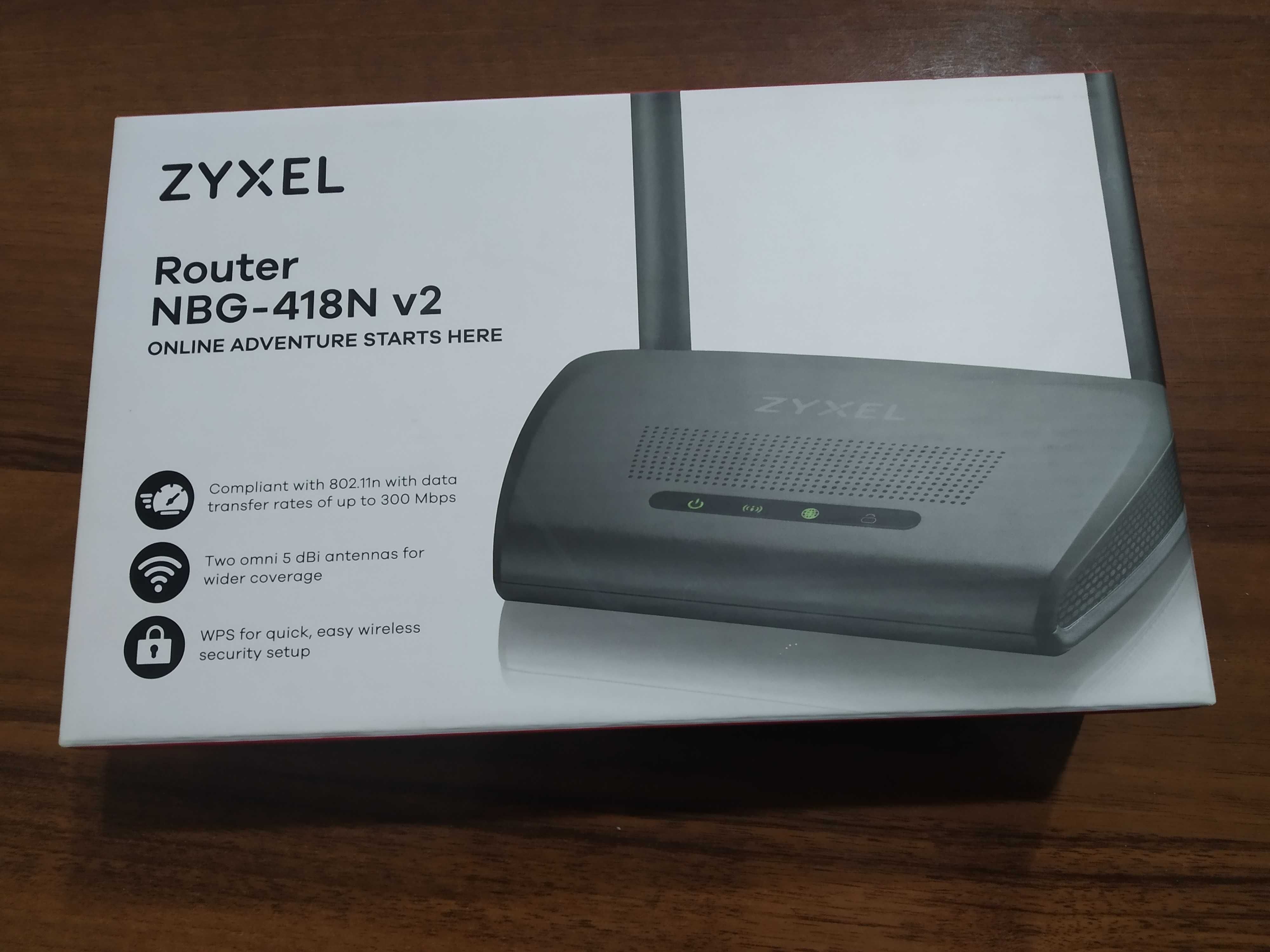Модем, роутер WI-FI Zyxel NBG-418N v2