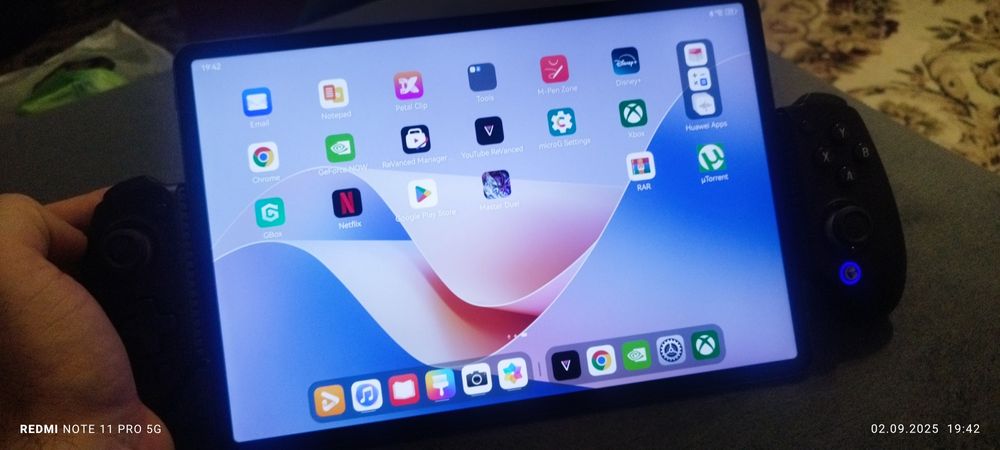 huawei mate pad 11,5s paper edition 144hz plus gamesir cyclone 2