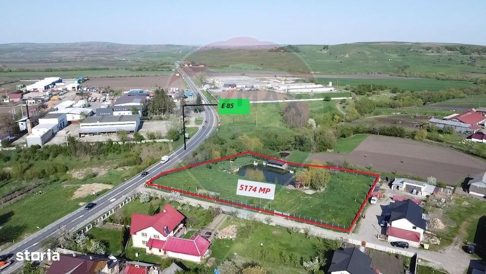 Teren Ilisesti  cu Iaz 5174 mp/ Strada Principala