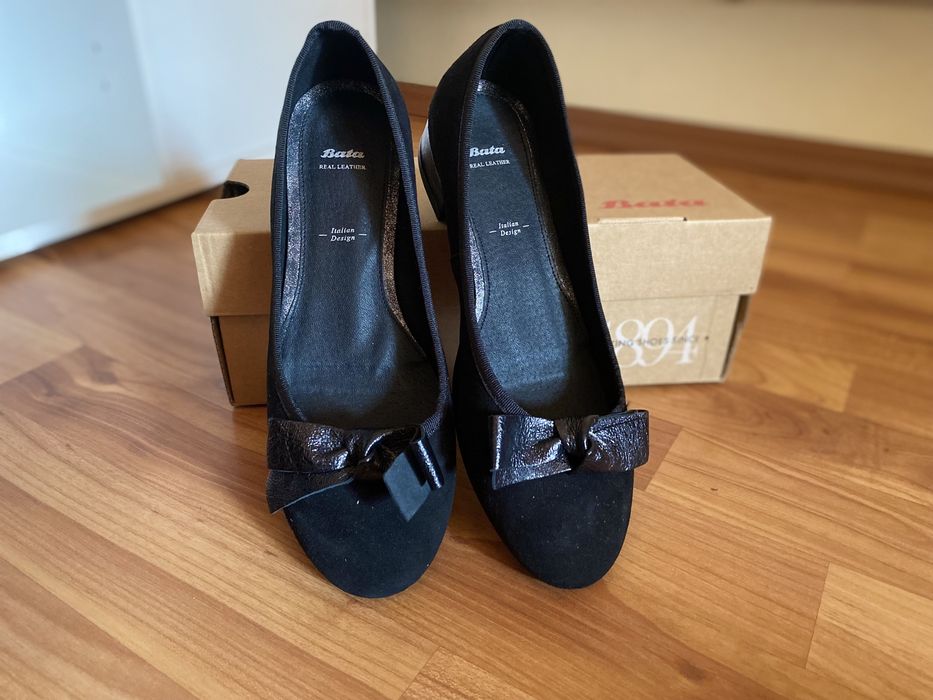 OFERTA Espadrile BATA originale cu toc mic