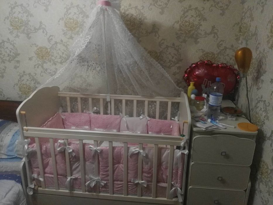 Манеж трансформер с комодом