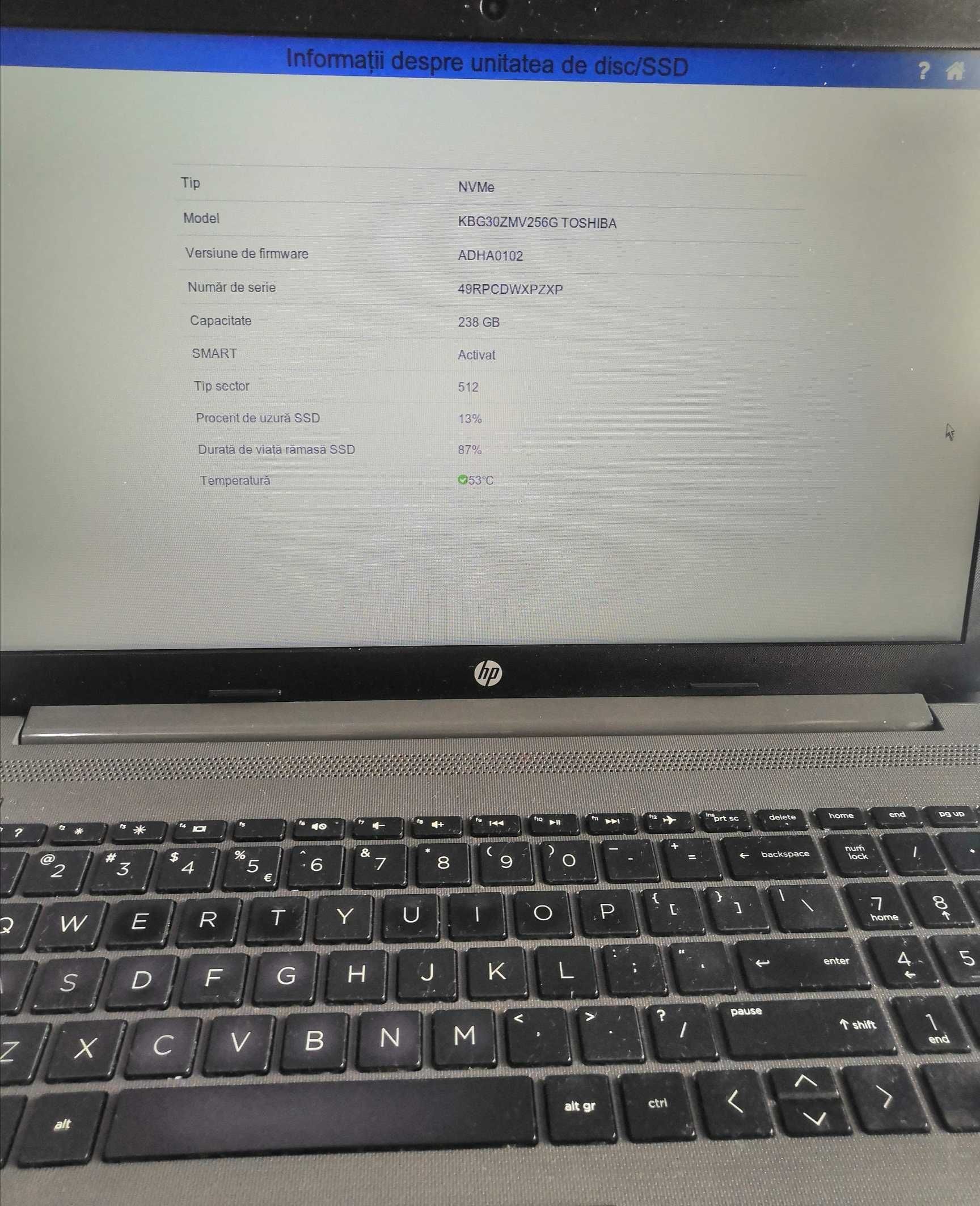 Laptop HP 250 G7 Intel Core i5, 1.60GHz, 8GB, 256GB SSD, Windows 11