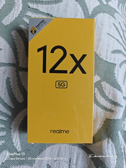 Смартфон Realme 12x 5G Black 128 GB /6 GB Чисто Нов
