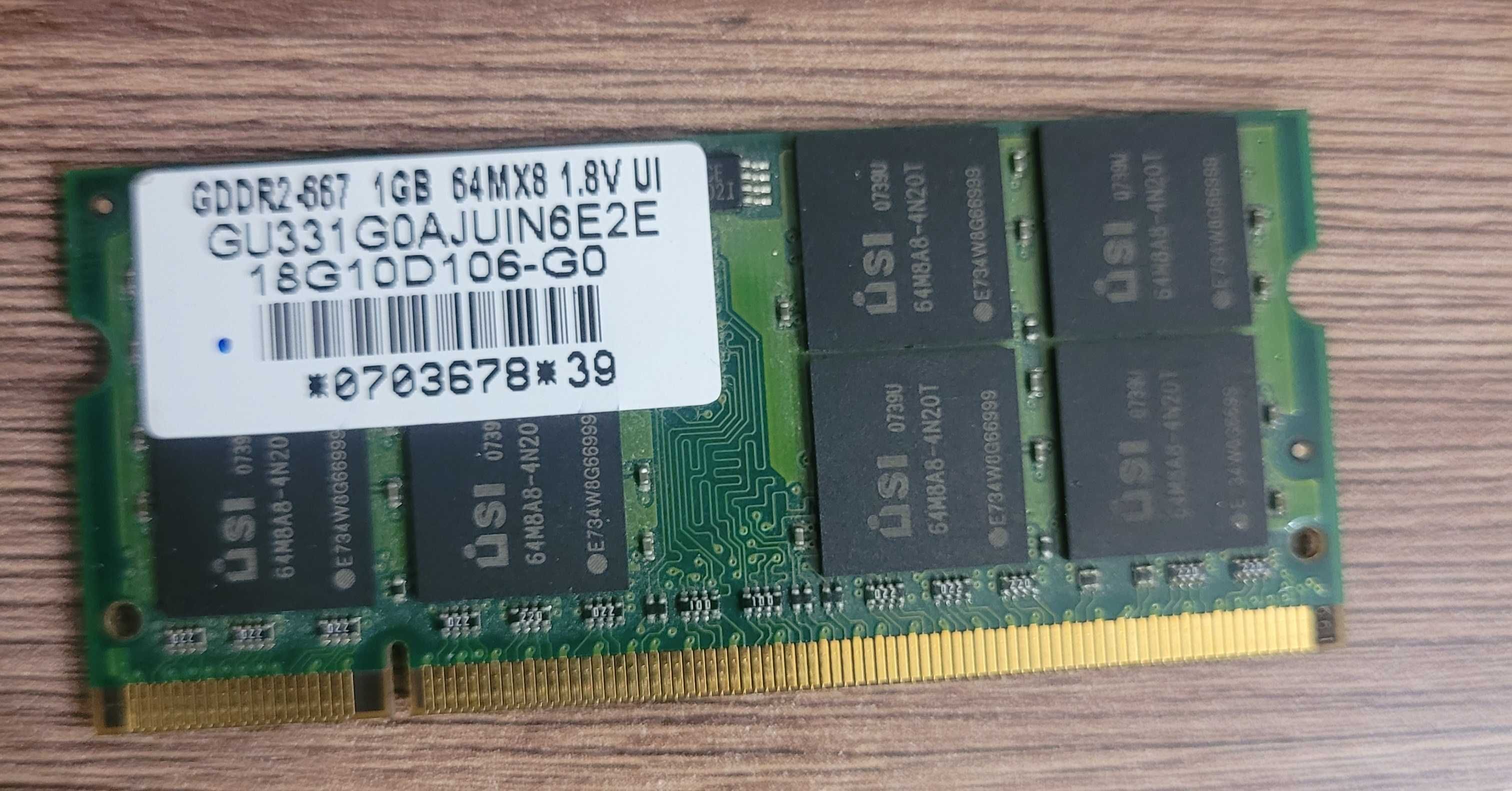 GDDR2 1GB оперативная память (ОЗУ) для ноутбука