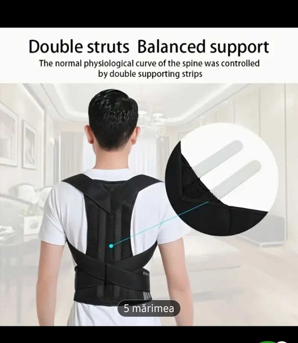 Corector de postură pentru adulți, centura de sustinere a coloanei