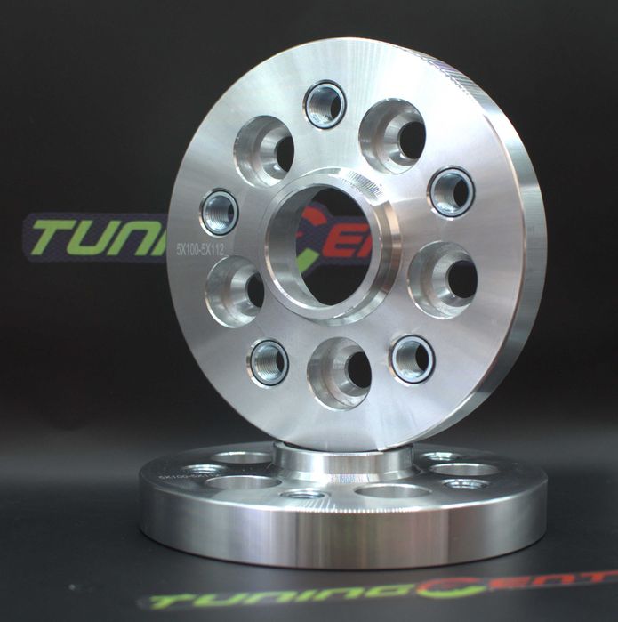 Set Flanse de adaptare 5x100->5x112 21mm Audi Volkswagen Seat Skoda