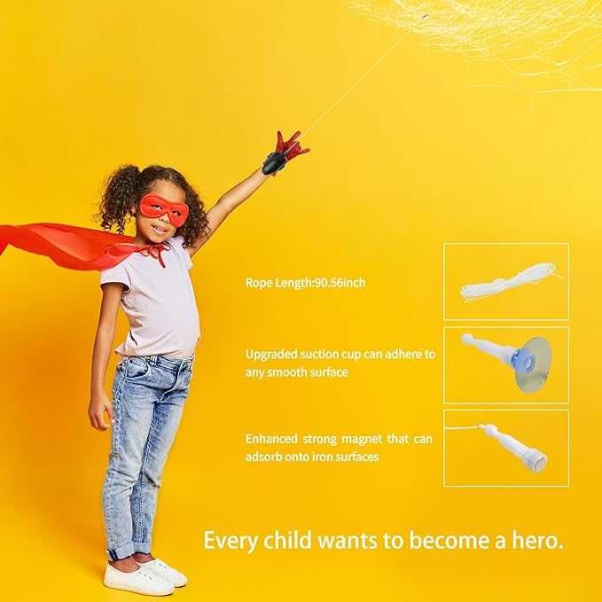 Spider Hero ръкавица изстрелваща паяжина