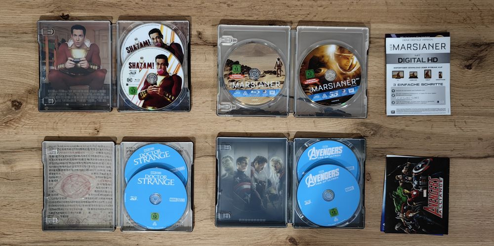 Bluray Shazam 3D Doctor Strange 3D Martian 3D Avengers Age of Ultron
