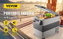 НОВ!Компресорен хладилник с фризер VEVOR 55л. Захранване 12V и 220V.