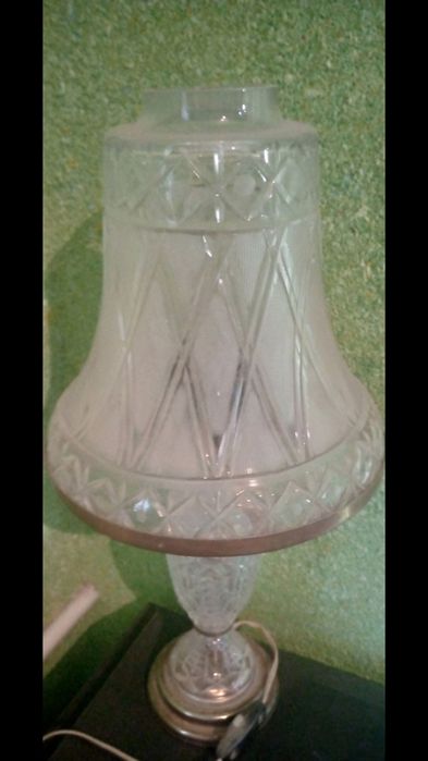 Настольная лампа хрустальная