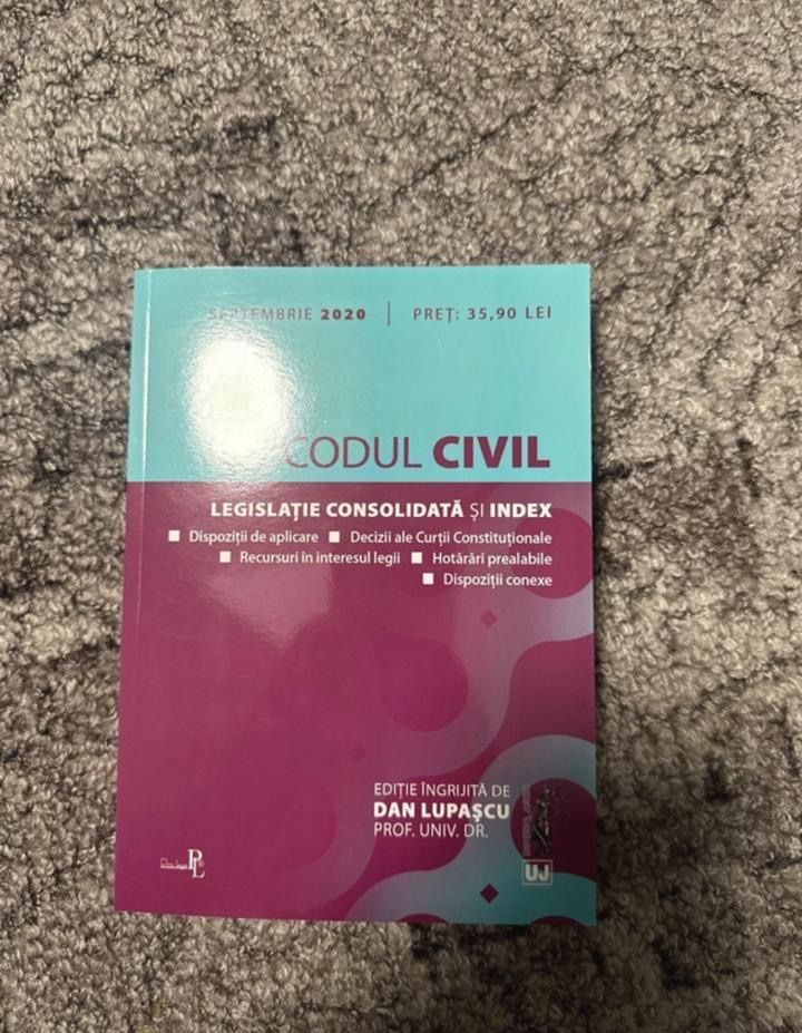 Cod Penal și Cod de Procedura penala,Cod civil