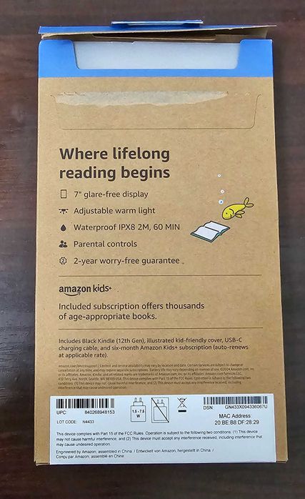 Kindle Paperwhite Kids 12 Gen 16GB — электронная книга