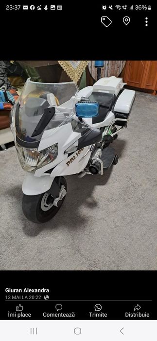 Motocicleta politie electrica