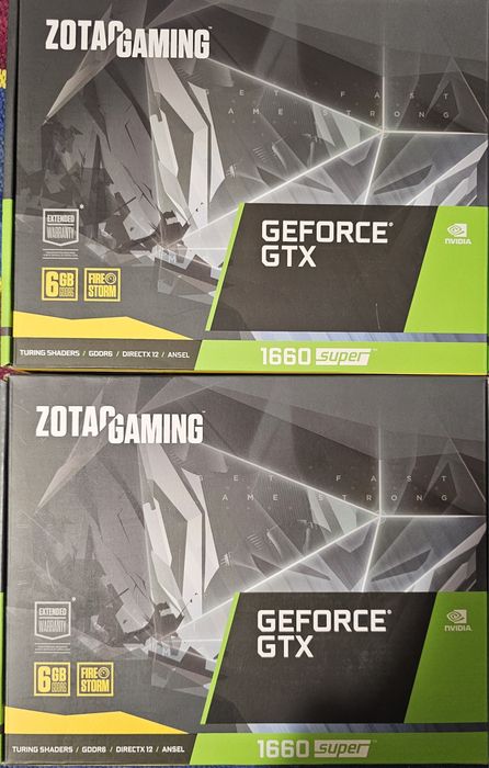 Видеокарти 1660super Zotac 6gb-2 броя