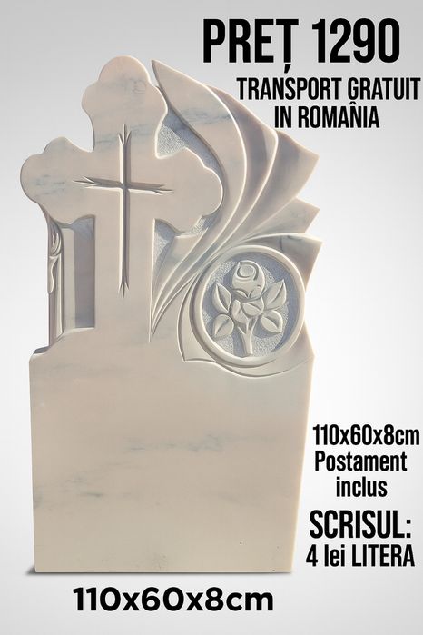 Monumente funerare, transport gratuit oriunde in Romania