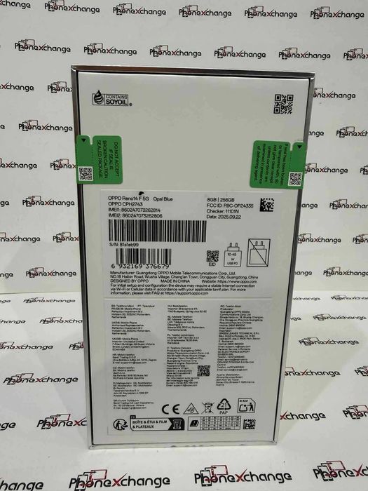 Oppo Reno 14F 5G Blue 256/8GB Sigilat