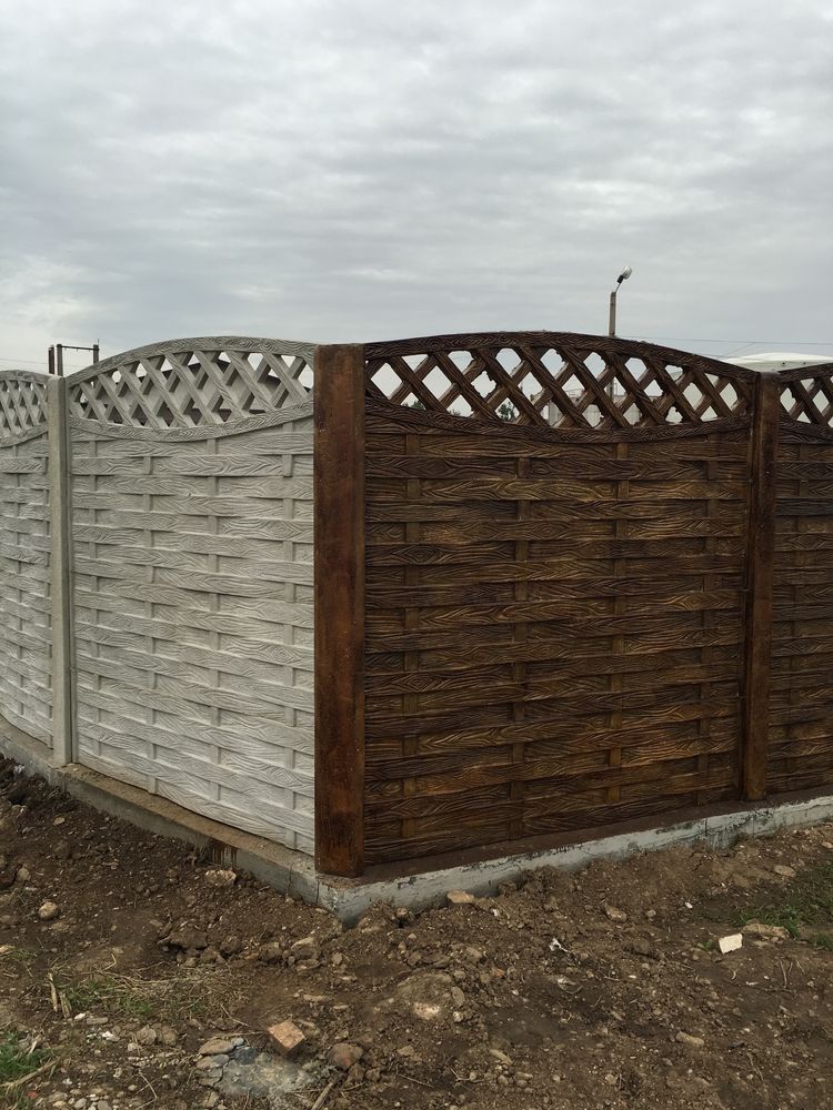 Gard placi din beton armat prefabricat Prahova