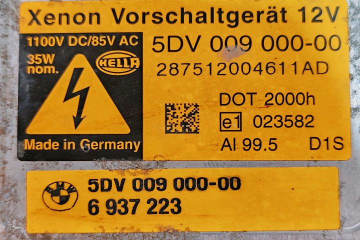 Droser  Far / modul xenon 6937223 BMW Seria 5 E60/E61 seria