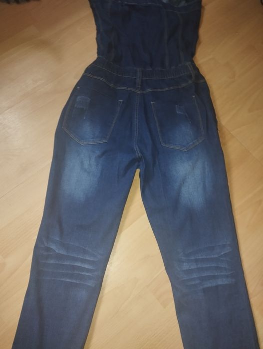 Salopetă blugi fără bretele