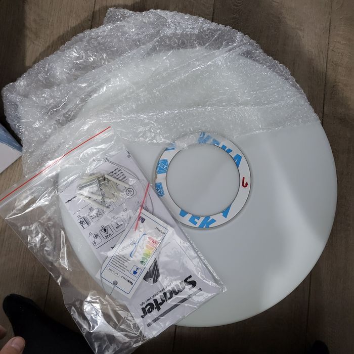 2 Plafoniere  moderne baie  crom, LUNAR Smarter 38 cm