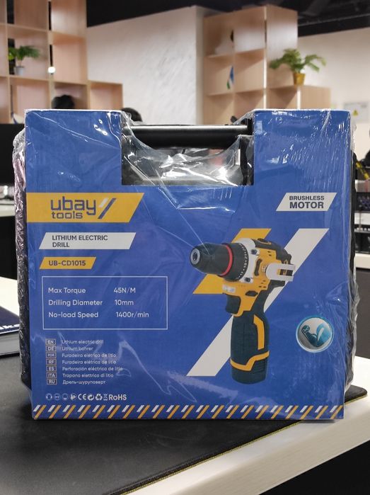 Аккумуляторный дрель-шуруповерт Ubay UB-CD1015C, ART 2527