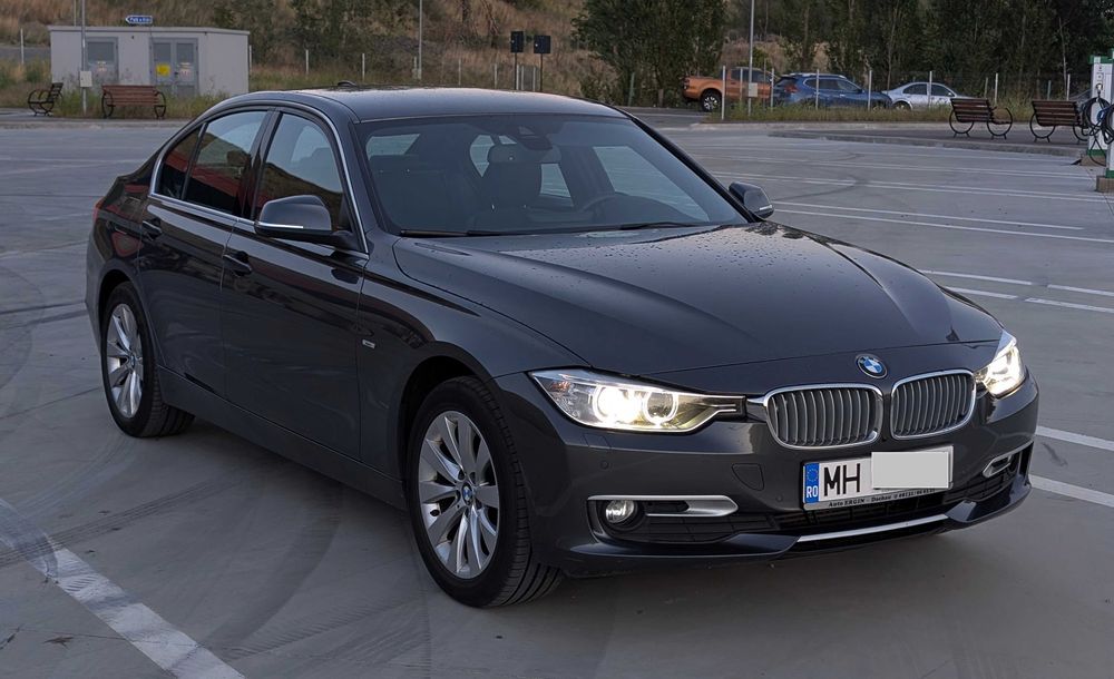 BMW Seria 3, F30 320d (184 hp), Volan M,Scaune semi-piele,plafon negru