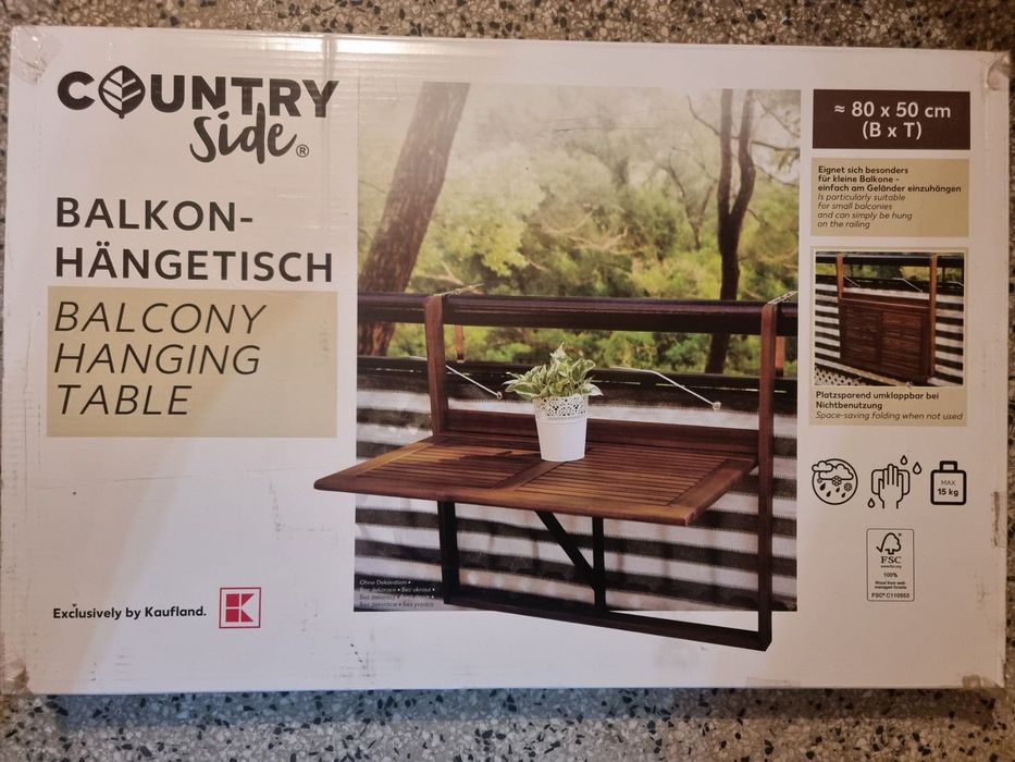 Балконска маса за окачване