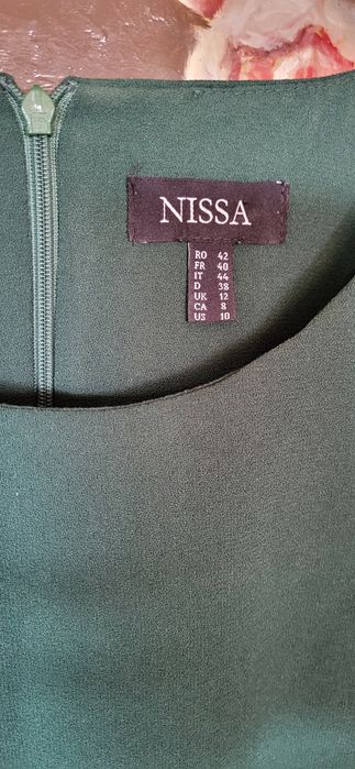 Rochie verde dreapta Nissa M -L