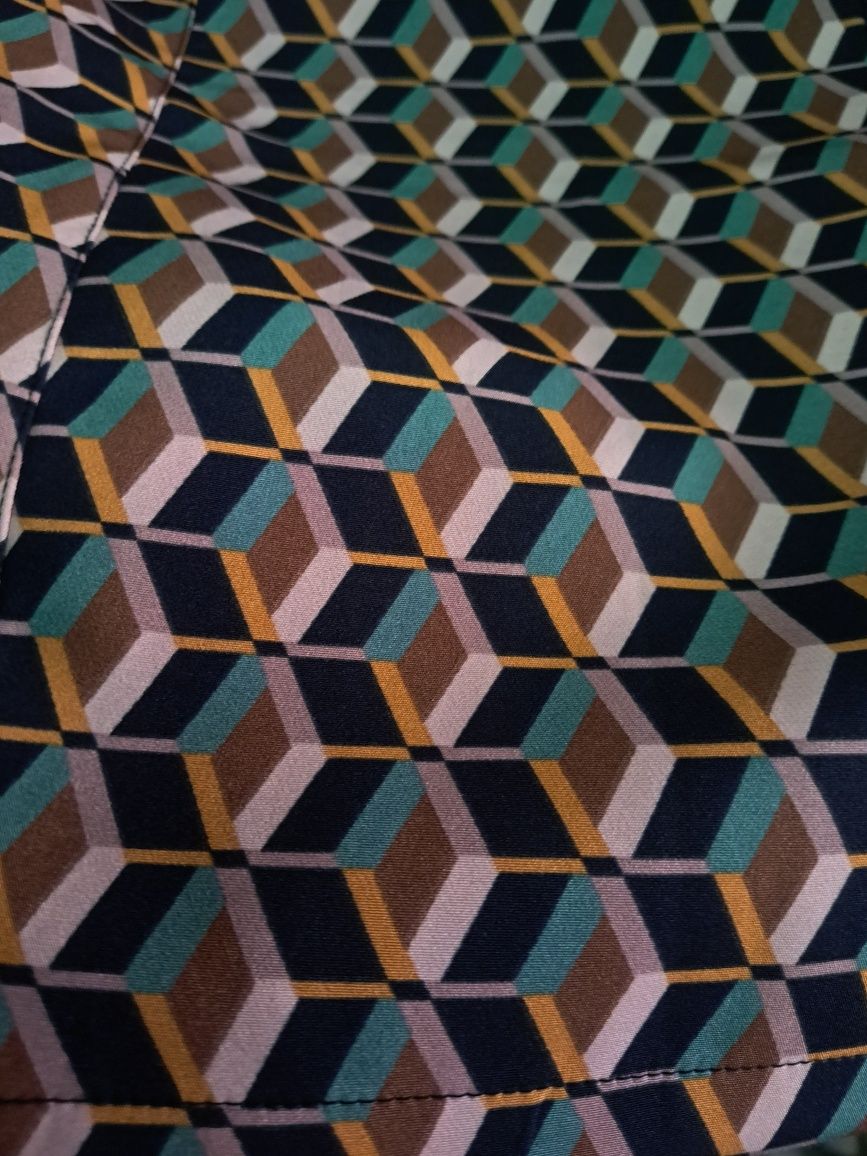 Fustă damă mini cu model geometric, NOU! Amisu( 38/ 40)