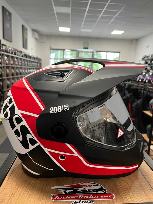 ТОП ЦЕНА Ендуро каска IXS TOUR 3.0,размер М 57-58 вградени очила