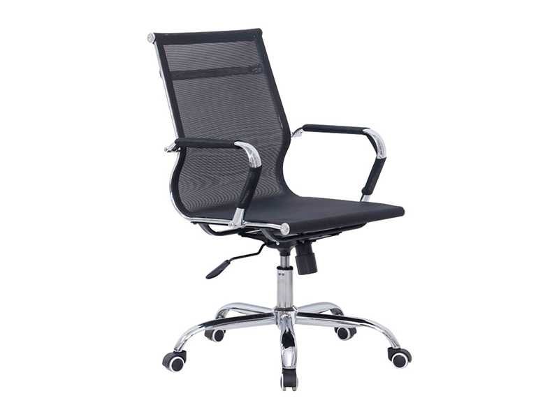 Офис стол, Noctis, Черен, Текстил, 55.5х48х92см.