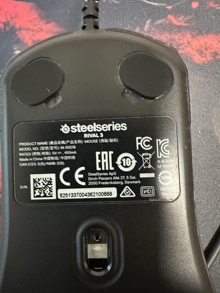 Мишка Stealseries Rival 3