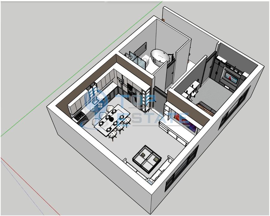 Продава се Двустаен апартамент в Велико Търново, Бузлуджа - 77 кв.м за 1052 €/кв.м - Снимка #2